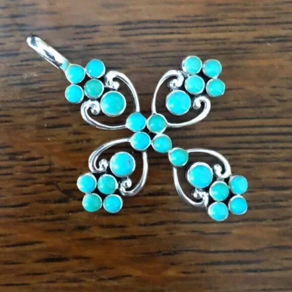 Estate Sterling Silver Cross  Marked SX 925 Thailand - Picture 2 of 4